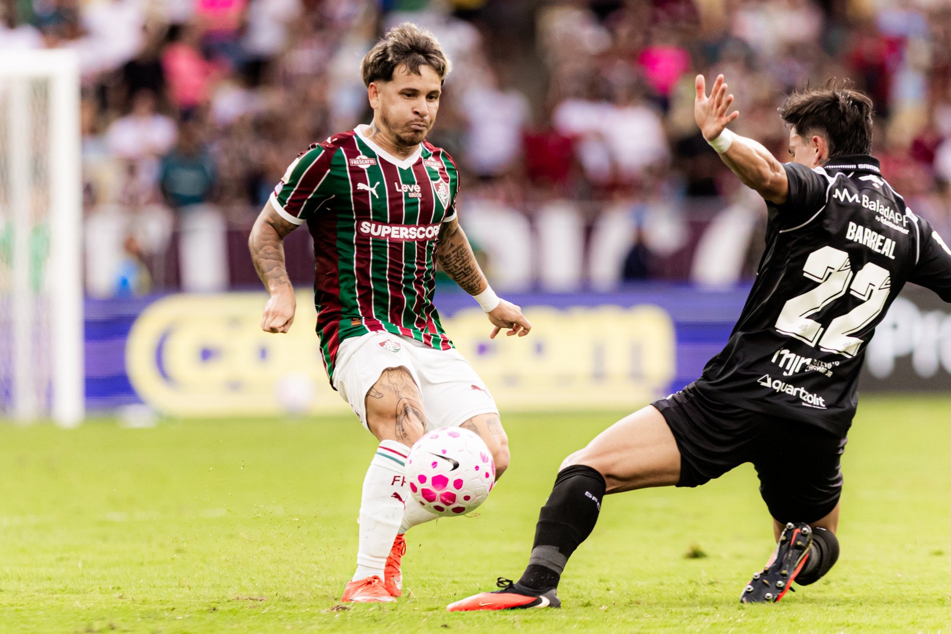 Fluminense enfrentou o Santos, neste domingo (18), no Maracanã, pelo Brasileirão - Marina Garcia/Fluminense