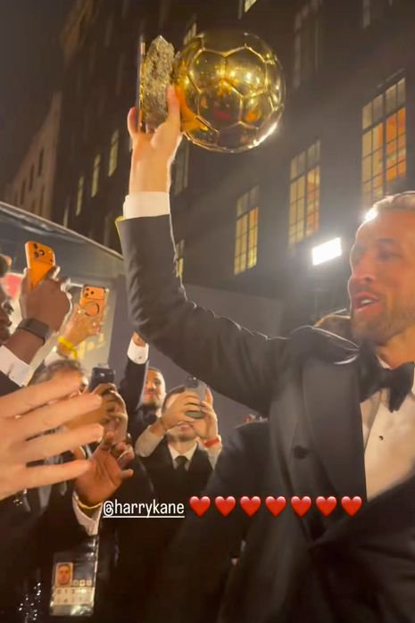 Harry Kane carried his Ballon d'Or celebrations late into the night