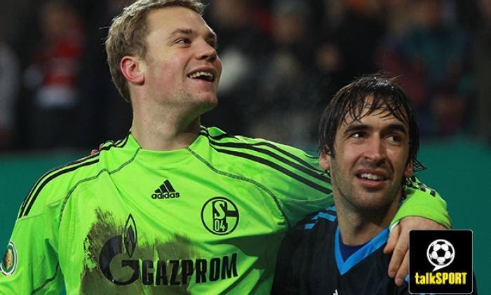 11. Manuel Neuer and Raul played at Schalke together for two season in the Bundesliga between August 2010 and May 2012.