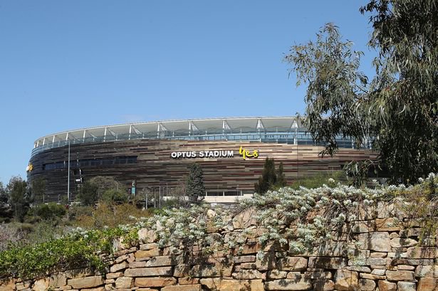 Aston Villa take on Manchester United in the Optus Stadium