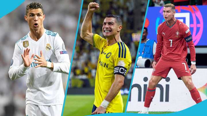 Cristiano Ronaldo, Ronaldo 1,000 career goals, Ronaldo career goals, Ronaldo 985 goals, Ronaldo hat-trick against Al Kholood, Ronaldo's goals by club, Ronaldo's Real Madrid goals, Ronaldo Portugal international goals, Al-Nassr.