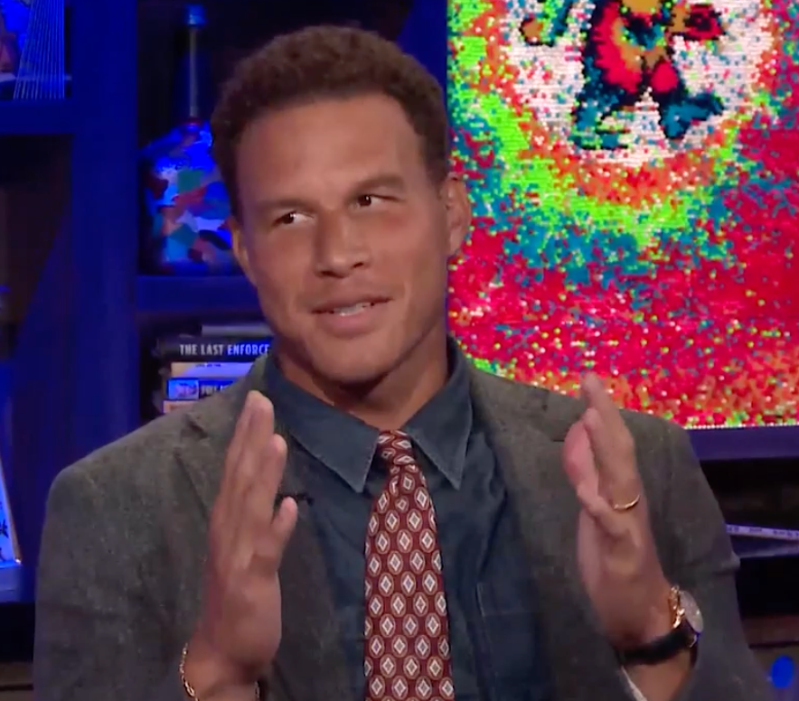 Justin Sylvester speaking on Watch What Happens Live.