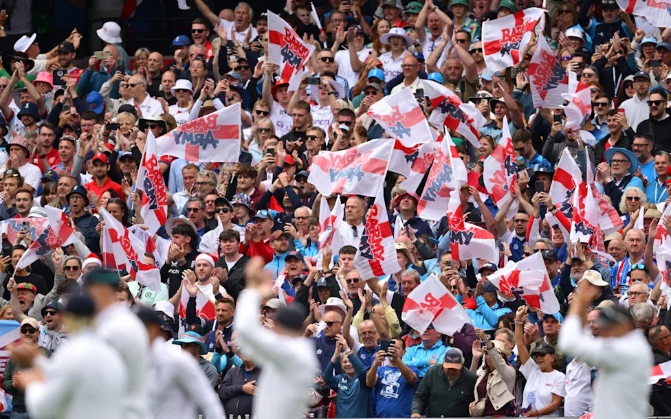 Barmy Army during the Ashes