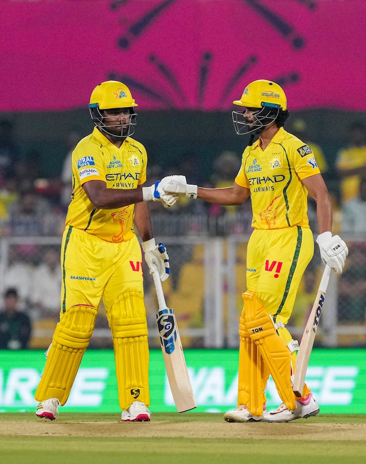 CSK fans will hope for the Ruturaj-Samson duo to click against PBKS. (Photo: PTI)