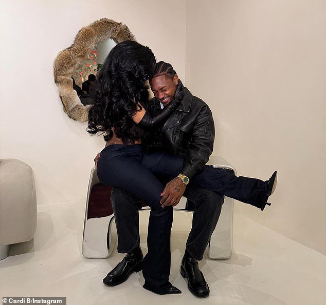 'Proud of you… designed by Stefon Diggs,' the ErrTime rapper gushed. 'Sooo dope to see my baby new furniture line!'