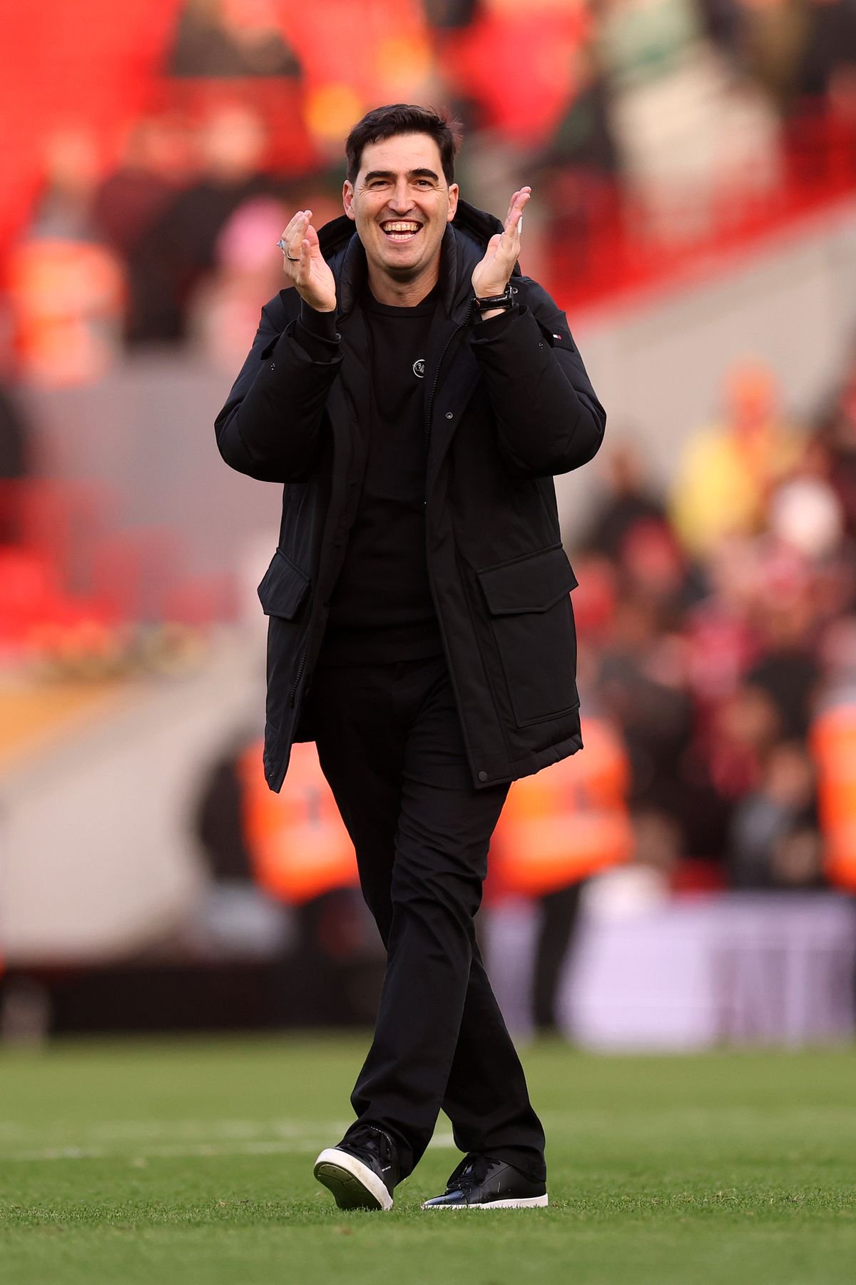 Liverpool head coach Andoni Iraola.