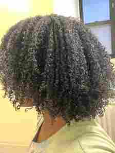 Back view of the  gorgeous curl  pattern of the 4a hair