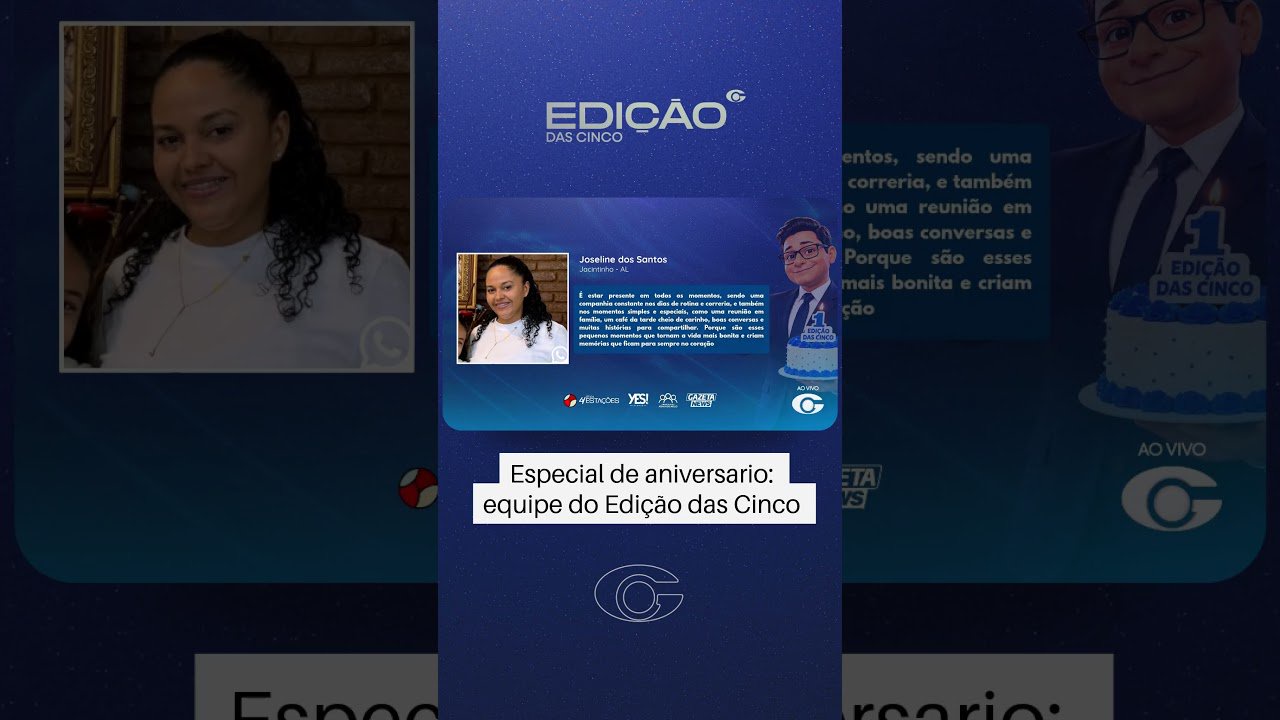 Edição das Cinco: veja quem ganhou os prêmios de aniversário do programa