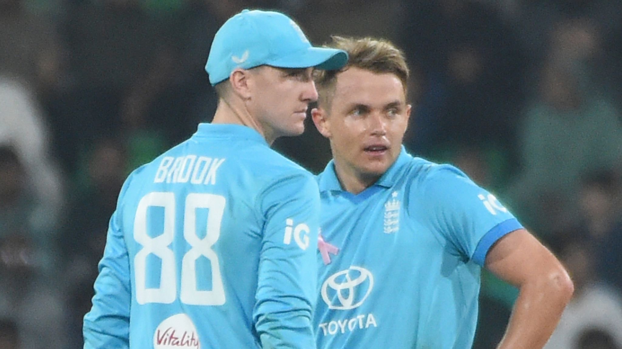 Sam Curran (right) recorded the most-expensive England ODI bowling figures against Sri Lanka, with 2-103 from nine overs