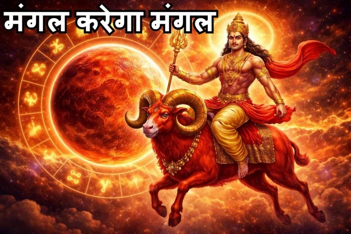 Mars and the Deity Mangal in the Picture
