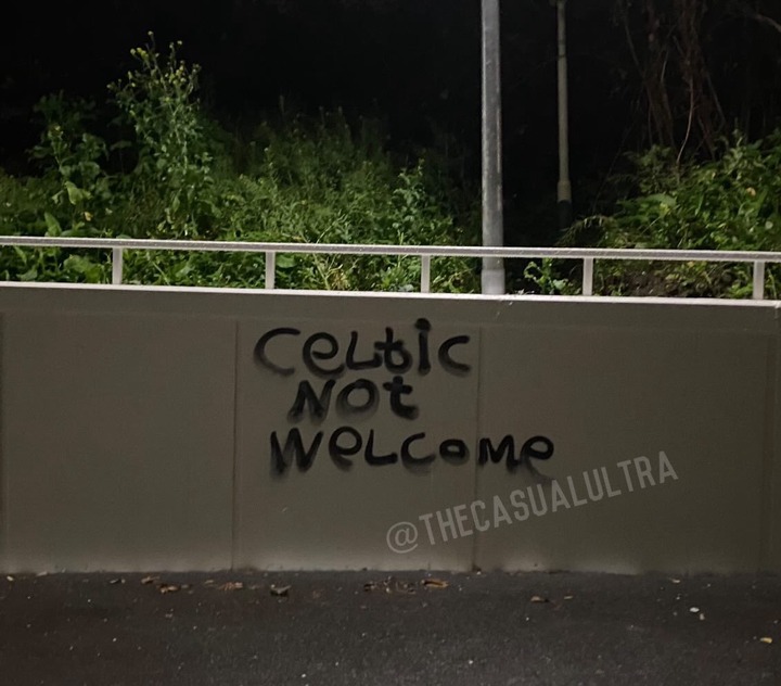 Feyenoord fans have been leaving threatening messages to Celtic ahead of the Champions League clash between the two clubs on Tuesday