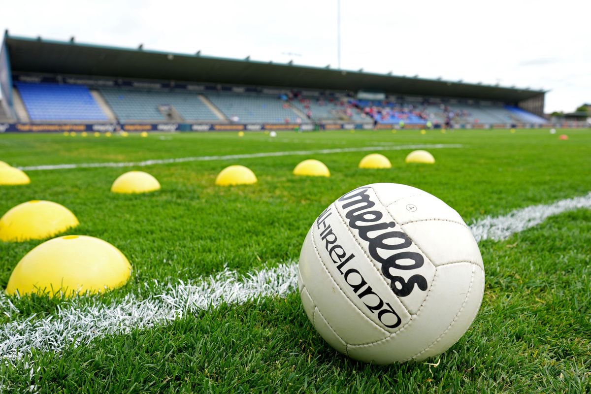 General view of a gaelic football.