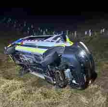 The paramedic had worked from 7am until 1.30am the following morning when his ambulance hit an embankment at 90 km/h and rolled