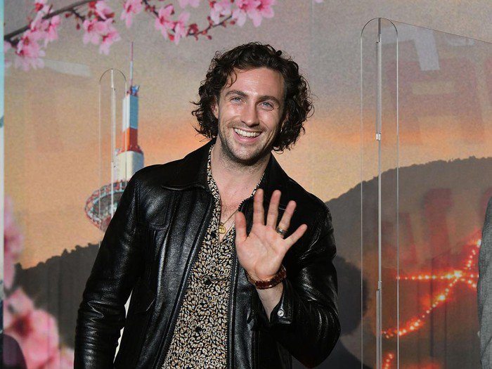 Aaron Taylor-Johnson attends the 2018 Baby2Baby Gala on Saturday, Nov. 10, 2018 in Culver City, Calif. (Photo by Jordan Strauss/Invision/AP)