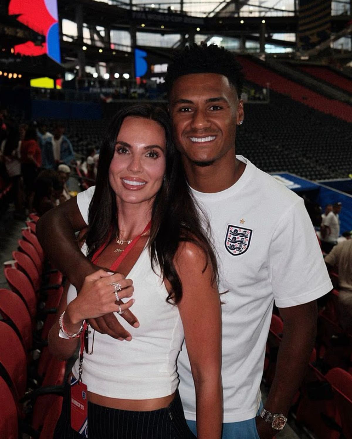 Ollie Watkins' wife Ellie 