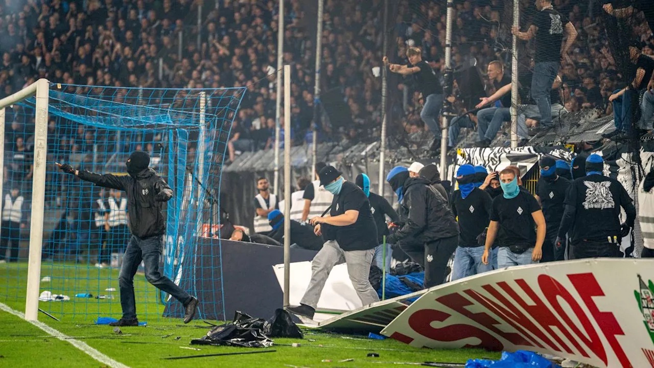 DFB-Gericht verurteilt Mannheim nach Pokal-Randale mit Pferdestaffel und Raketen auf der Tribüne