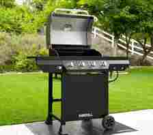 Nexgrill 4-Burner Propane Gas Grill in Black with Stainless Steel Main Lid