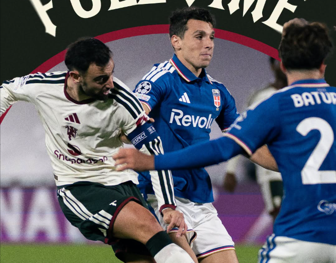 Manchester United's captain Bruno Fernandes in action against Como in the Champions League on Wednesday, October 21, 2026. PHOTO/https://www.facebook.com/manchesterunited/photos