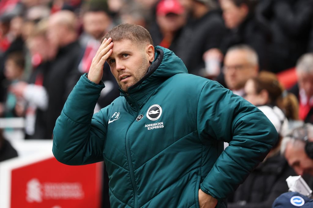 Brighton manager Fabian Hurzeler.