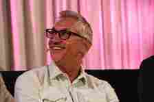 Ed Couchman speaks with Gary Lineker, Alan Shearer and Robert Preston at a Podcast Fireside Chat at the Spotify Supper London at In Horto on Septem...