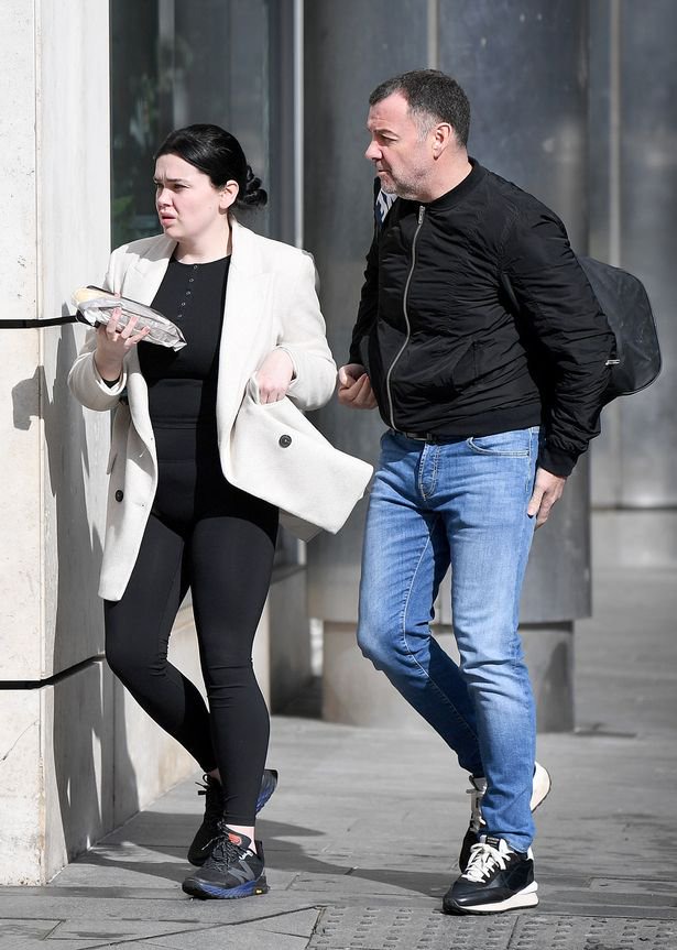 Former Liverpool footballer Steve Harkness with daughter Georgia Harkness
