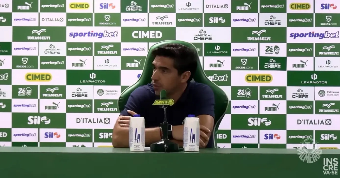 Abel Ferreira no comando do Palmeiras (Foto: Palmeiras TV)