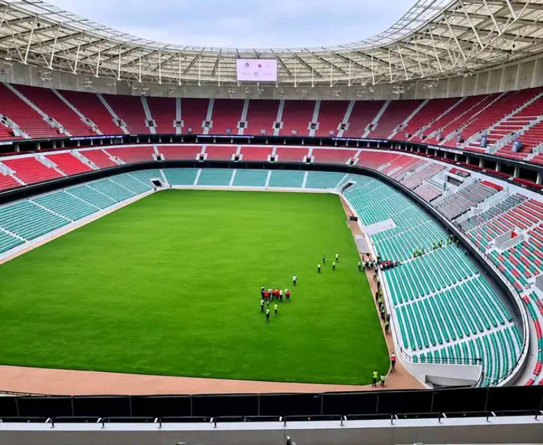 The interior view of the Raila Odinga International Stadium, formerly Talanta Stadium. PHOTO/https://www.facebook.com/profile.php?id=61556873132819
