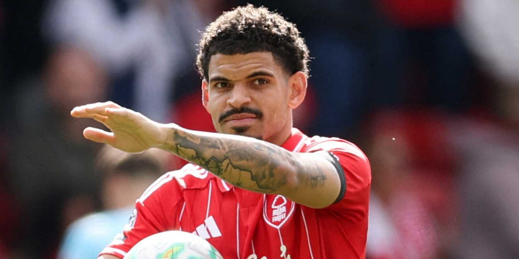 Morgan Gibbs-White in action for Nottingham Forest