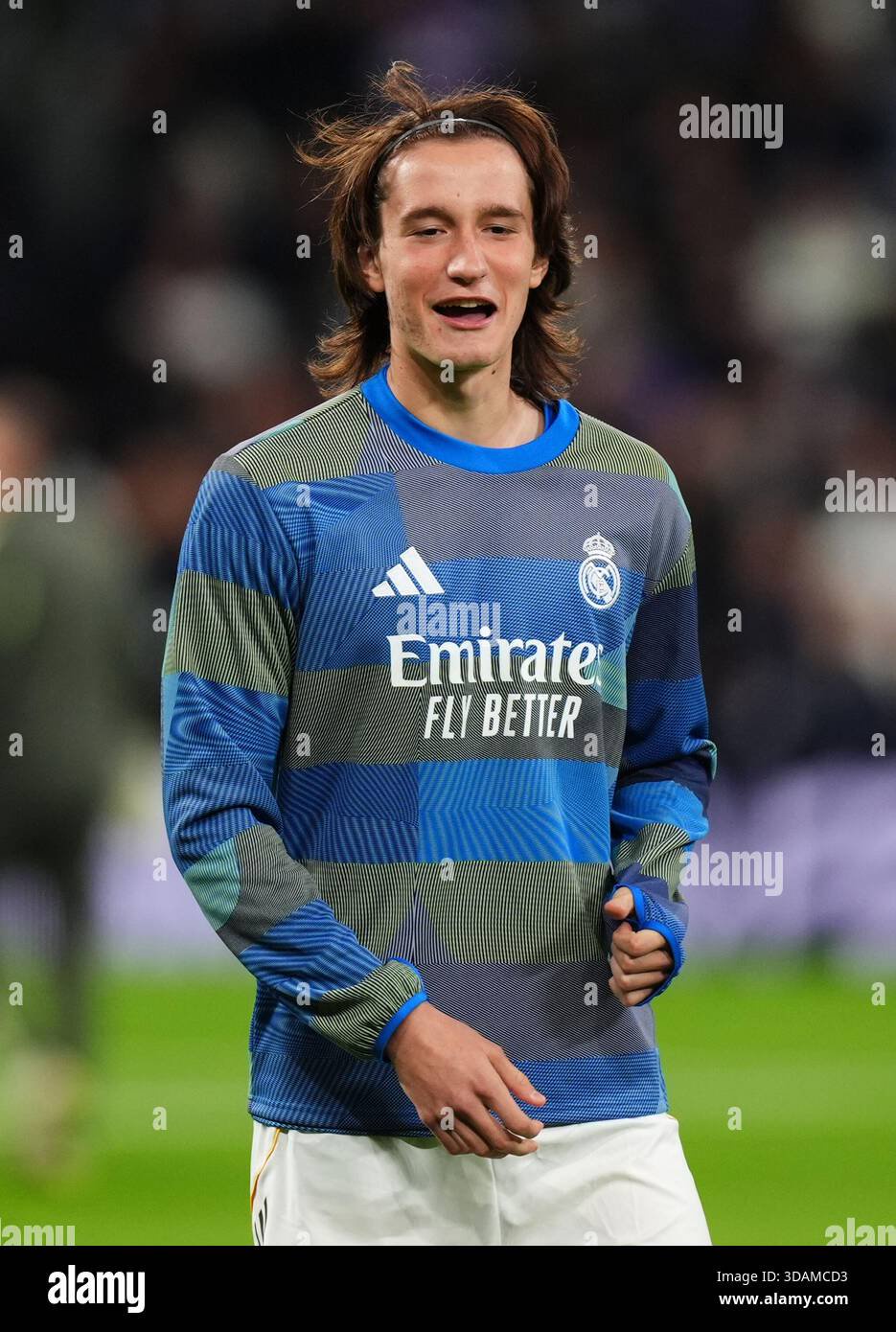Real madrids joan martinez before the uefa champions league match at the bernabeu in madrid spain date wednesday december