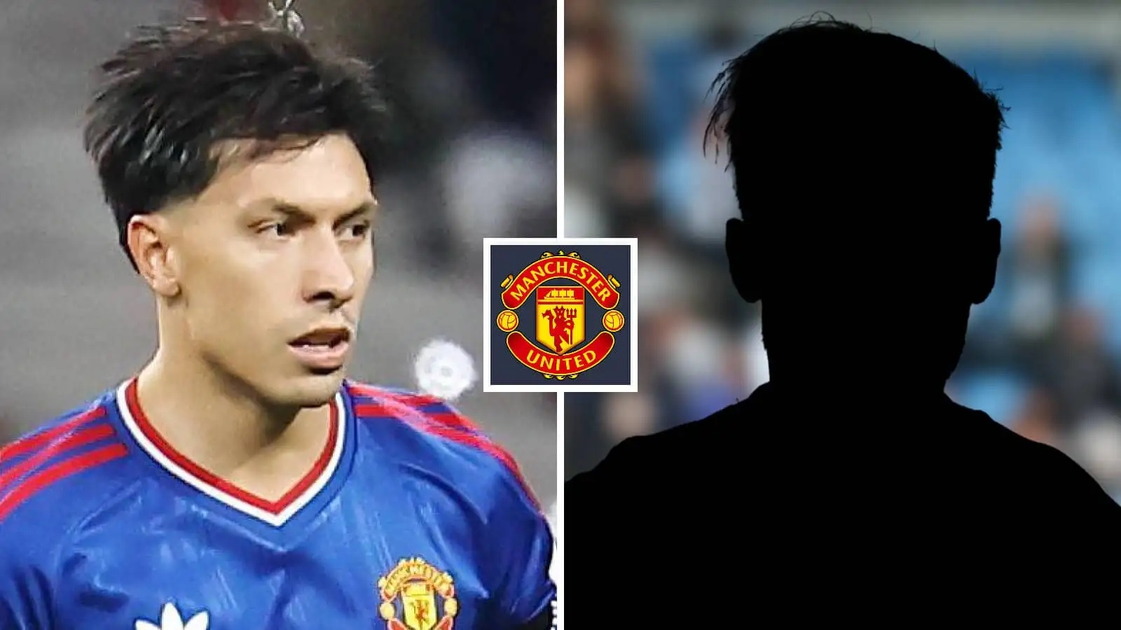 Man Utd defender Lisandro Martinez, silhouette player