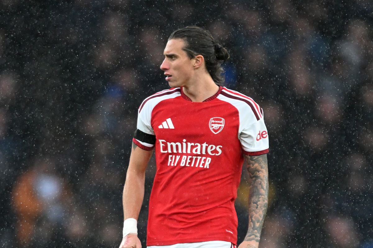Riccardo Calafiori ended Arsenal's Premier League victory over Everton in discomfort 