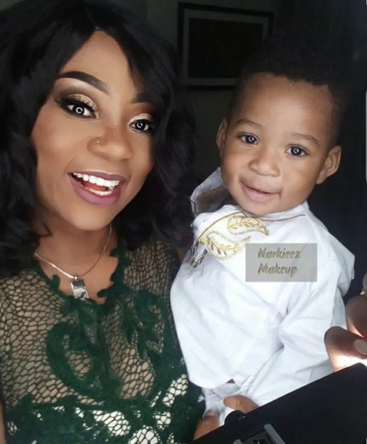 Vicky Zugah and her children's recent photos have been causing a stir on the internet.