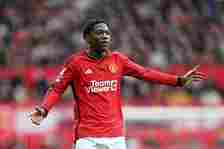 Manchester United midfielder Kobbie Mainoo