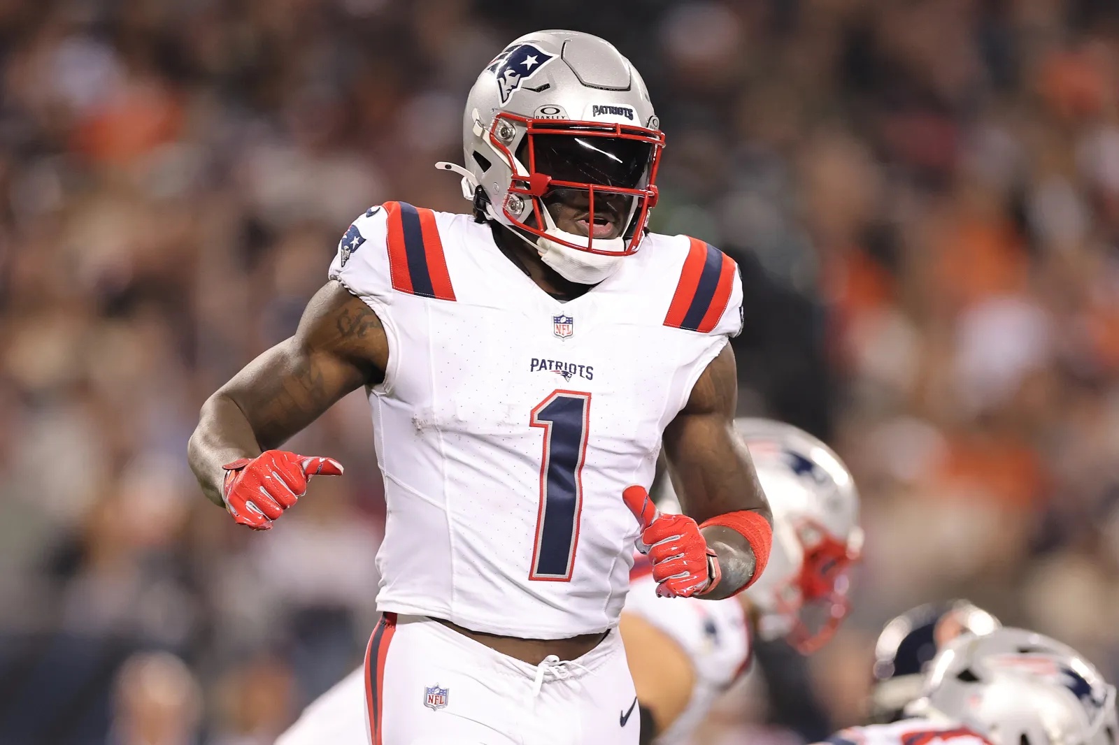 New England Patriots wide receiver A.J. Brown