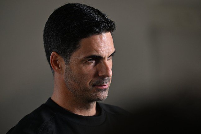 MUNICH, GERMANY - OCTOBER 20: Arsenal, manager Mikel Arteta talks to the media ahead of the UEFA Champions League 2026/27 League Phase MD3 at Football Arena Munich on October 20, 2026 in Munich, Germany. (Photo by Stuart MacFarlane/Arsenal FC via Getty Images)