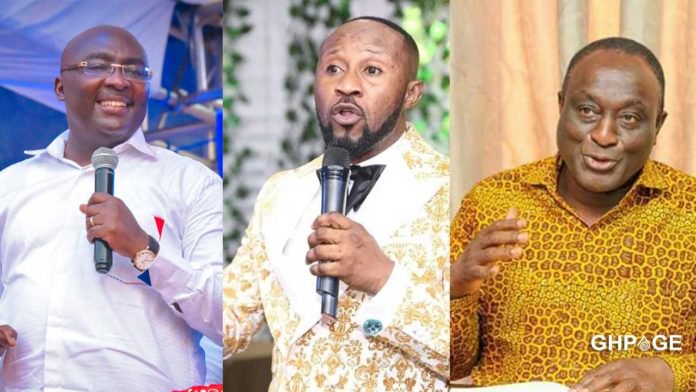 Dr Bawumia (L) Prophet Elisha (M) Alan Kyeremanteng (R)