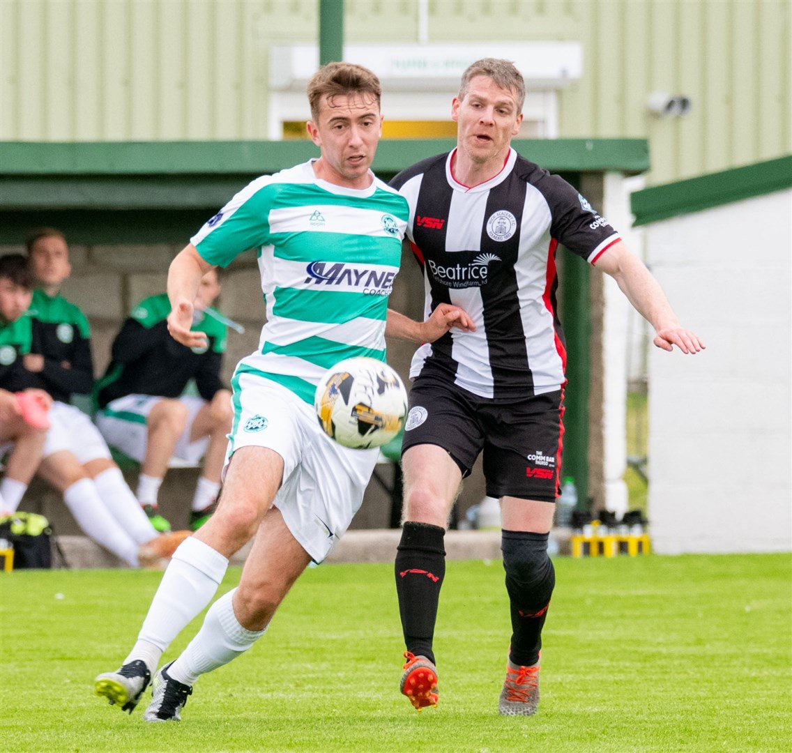 Buckie Thistle's Ryan Fyffe scored a goal and was later sent off. Picture: Beth Taylor