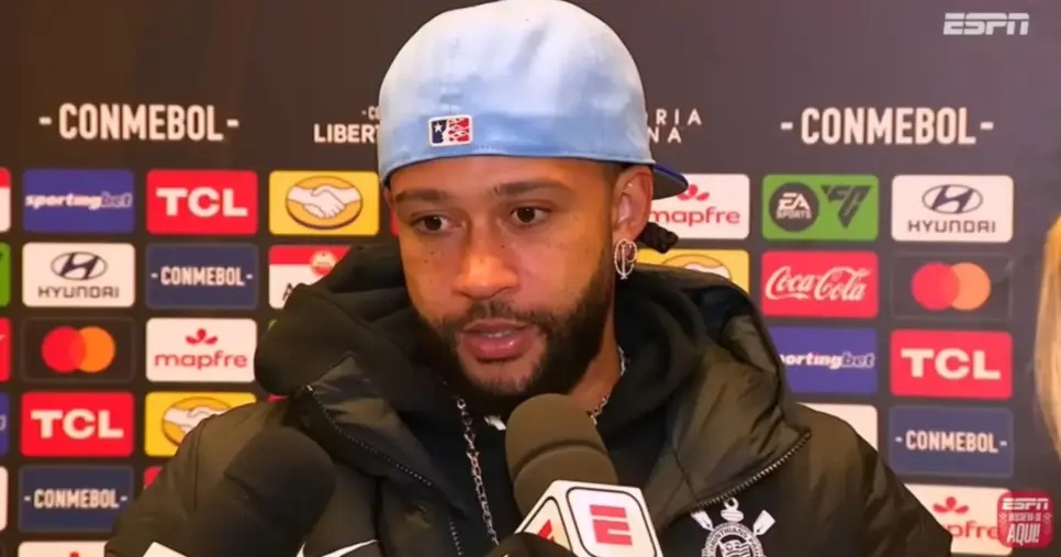 Depay no Corinthians (Foto: ESPN/YouTube)