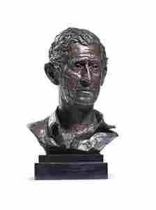 A bronze bust of Charles made in 1995, depicting the former Prince of Wales looking off into the distance, is valued at £6,000