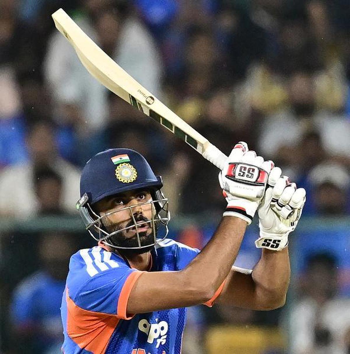 Naman Dhir smashed an unbeaten 24 off just six balls against the West Indies in the Bengaluru T20I.