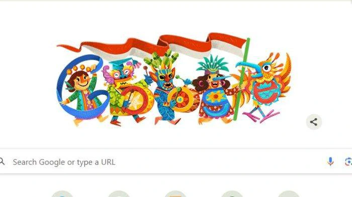 Google Doodle Hari Ini 17 Agustus 2024 - Google Menampilkan Karnaval 17-an