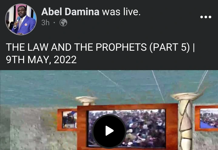 Pastor Dr. Abel Damina Gives Bible Verses To Show That God Didn't Give The 10 Commandments [Video]