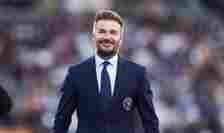 Owner of Inter Miami CF David Beckham during a MLS soccer game between the LA Galaxy on February 25, 2024 at Dignity Health Sports Park in Los Ange...