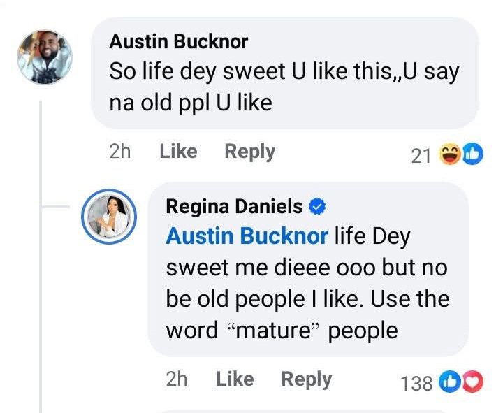 Actress Regina Daniels takes time to respond to critics shaming her over her failed marriage