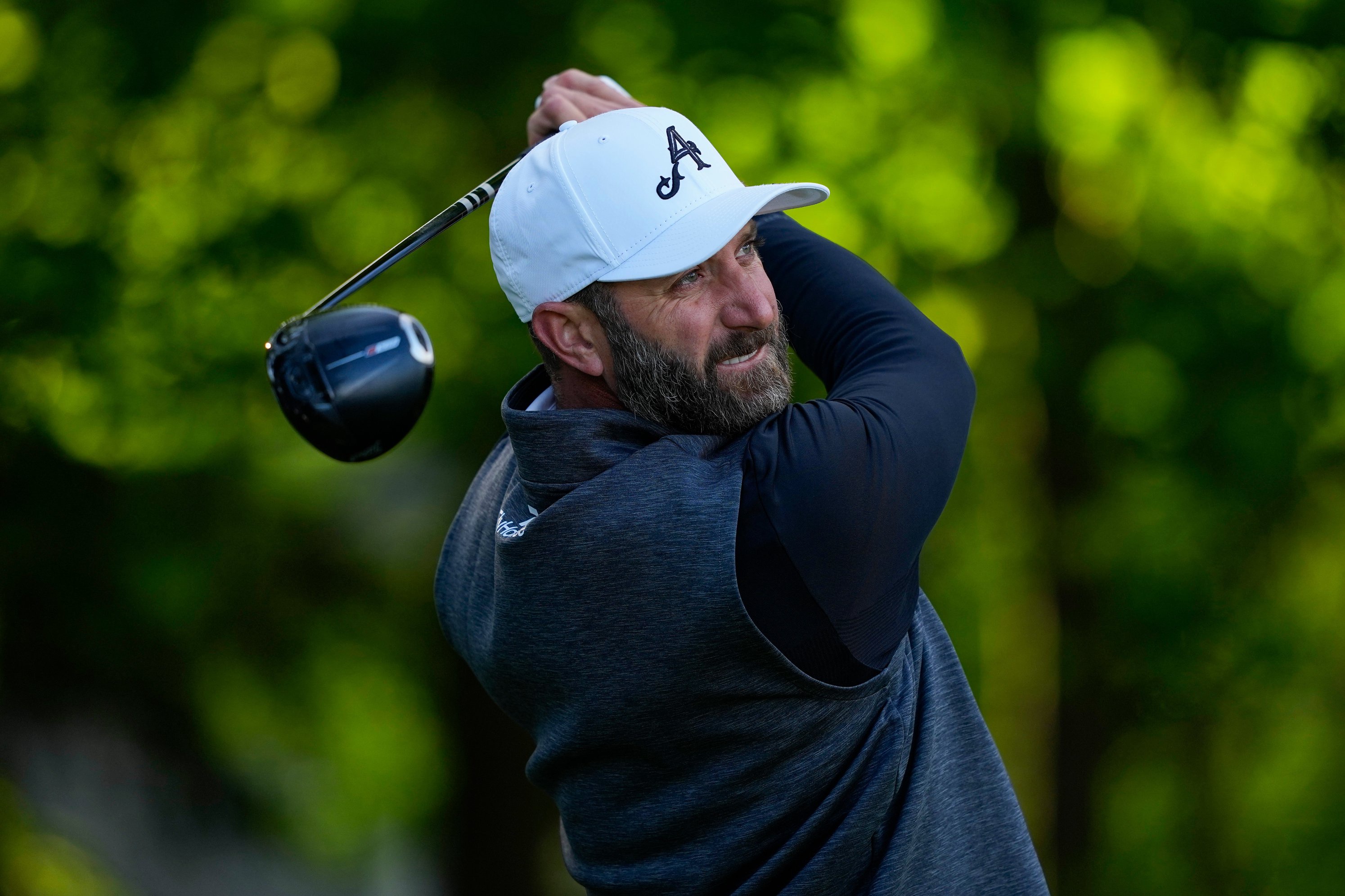 Dustin Johnson and other players are considering whether to continue with LIV Golf. (Jon Ferrey/LIV Golf via AP)