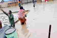 Lagos floods: Pupil swept away, 2-storey house collapses as many displaced