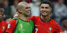 Pepe and Cristiano Ronaldo