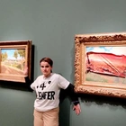 Climate activist defaces Monet paining in Paris