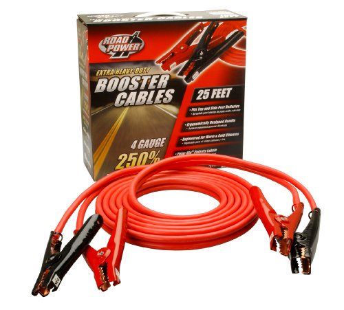 800 Amp 1 Gauge 20 Feet Premium Heavy Duty Jumper Booster Cables No Tangle Design 