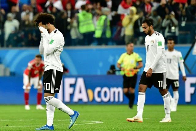 Mohamed Salah (L) and Egypt endured a difficult World Cup in Russia